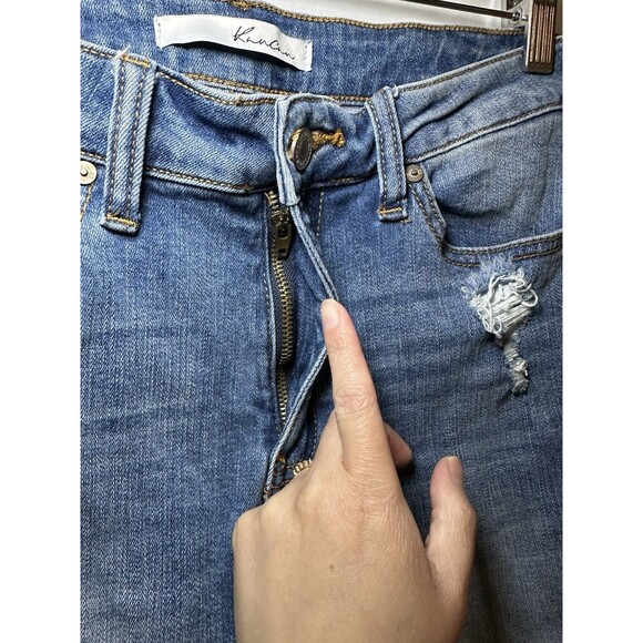 Kancan Medium Wash‎ Skinny Distressed Ripped Jeans Women's 9/28 - Picture 3 of 10